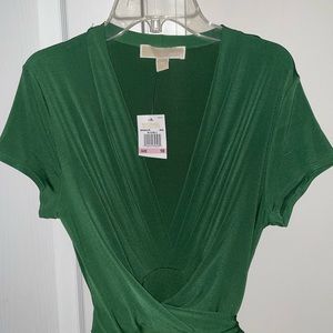 Michael Kors Wrap High-Low Dress